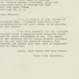 Letter: 1949 November 17