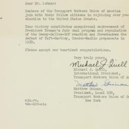 Letter: 1949 November 10