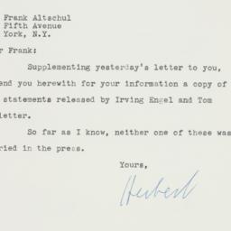 Letter: 1960 June 20