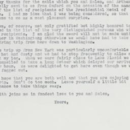 Letter: 1963 July 9