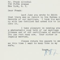 Letter: 1958 September 20
