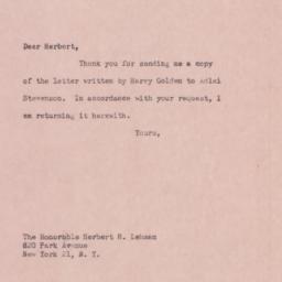 Letter: 1960 September 13