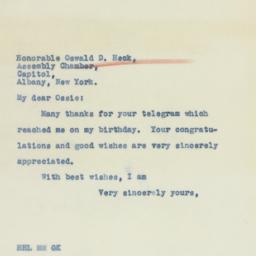Telegram: 1941 March 31