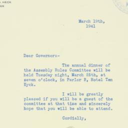 Letter: 1941 March 19