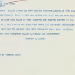 Letter: 1933 November 20