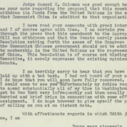 Letter: 1953 June 4