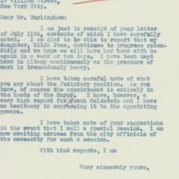 Letter: 1933 July 13