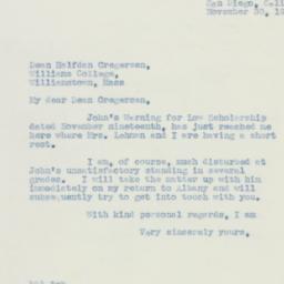 Letter: 1940 November 30
