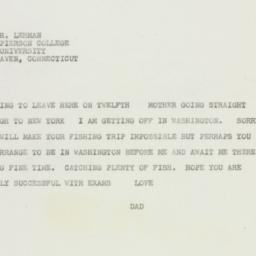 Telegram: 1947 June 3
