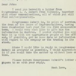 Letter: 1951 January 23