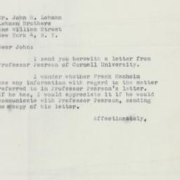 Letter: 1951 November 4