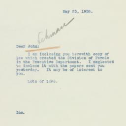Letter: 1938 May 25