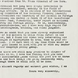Letter: 1960 September 20