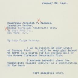 Letter: 1942 January 27