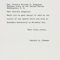 Letter: 1951 November 30