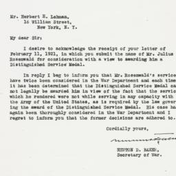 Letter: 1921 February 17