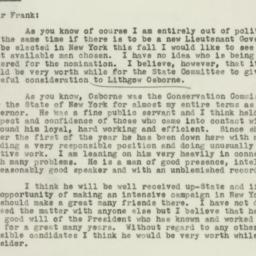 Letter: 1943 August 2