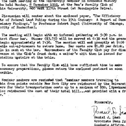 Announcements, 1969-12-08. ...