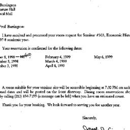 Correspondence, 1999-07-15....