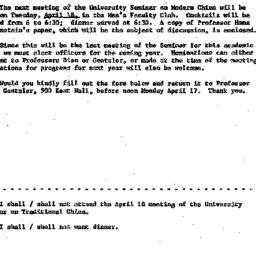 Announcements, 1967-04-18. ...