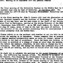Announcements, 1978-08-16. ...
