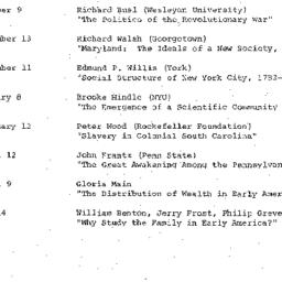 Schedules, Early American H...