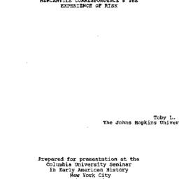 Speaker's paper, 1996-0...