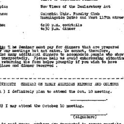 Announcements, 1972-10-10. ...