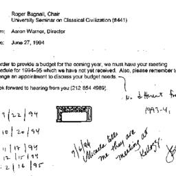 Correspondence, 1995-06-27....