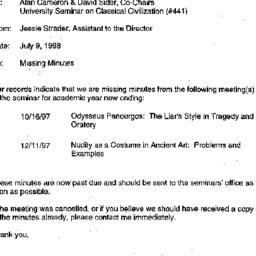 Correspondence, 1998-07-09....