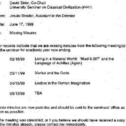 Correspondence, 1999-06-17....