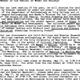 Announcements, 1982-05-04. ...