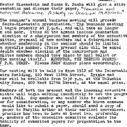 Announcements, 1977-05-09. ...