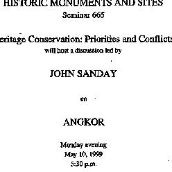 Announcements, 1999-05-10. ...