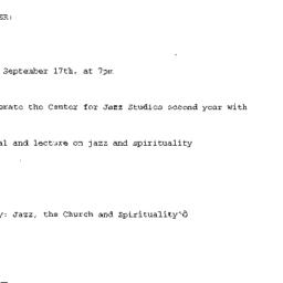 Announcements, 2000-09-17. ...