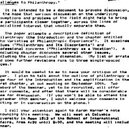 Announcements, 1985-08-30. ...
