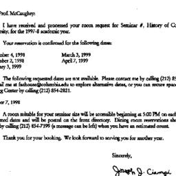 Correspondence, 1999-07-15....
