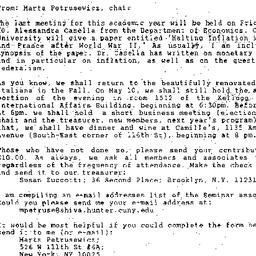 Announcements, 1996-04-26. ...
