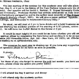 Announcements, 1998-04-22. ...