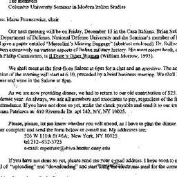 Announcements, 1996-11-20. ...