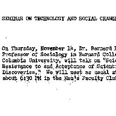Announcements, 1963-11-14. ...