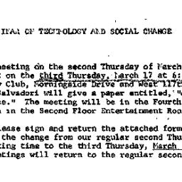 Announcements, 1966-03-17. ...