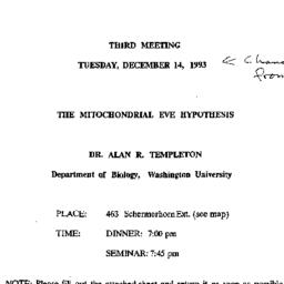 Announcements, 1993-12-14. ...