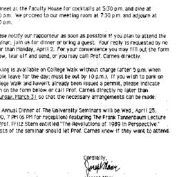Announcements, 1990-04-04. ...