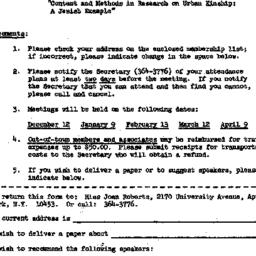 Announcements, 1967-11-14. ...