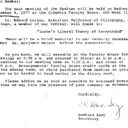 Correspondence, 1977-10-31....