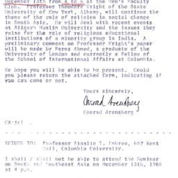 Announcements, 1966-12-13. ...