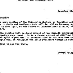 Announcements, 1974-12-20. ...