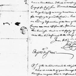 Document, 1776 August 27