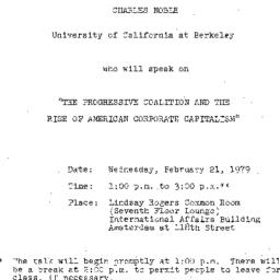 Announcements, 1979-02-21. ...
